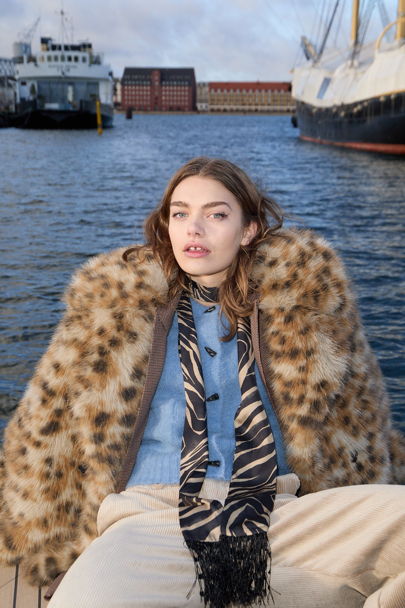 Lestine leo jakke - Camel